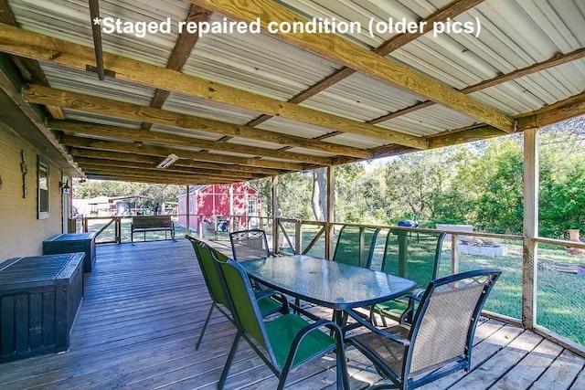 view of wooden terrace