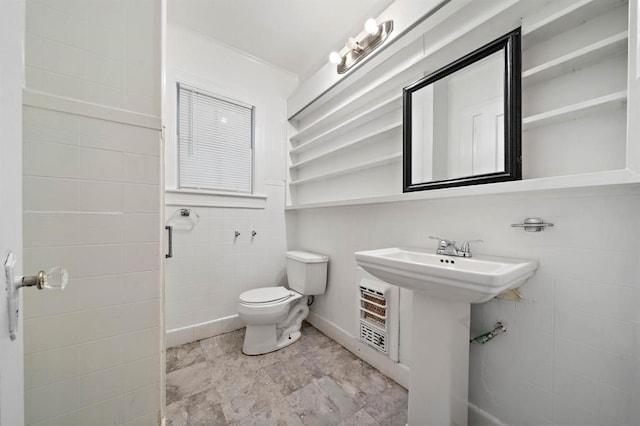 bathroom with toilet and sink