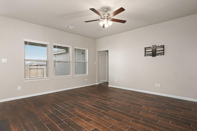 empty room with ceiling fan