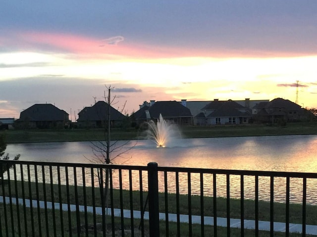 view of water feature