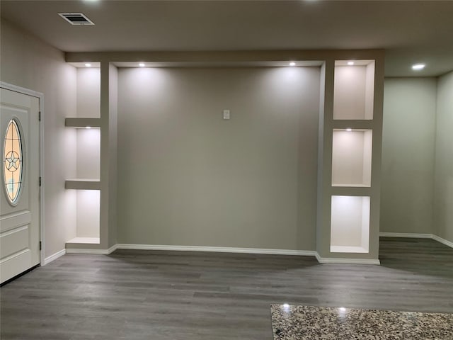 foyer with hardwood / wood-style floors