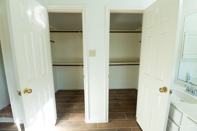 closet with sink