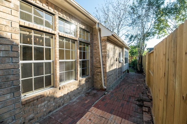 view of home's exterior featuring a patio