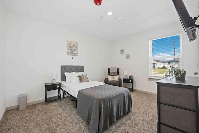 bedroom featuring carpet floors