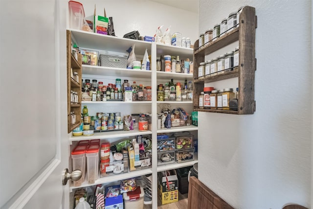 view of pantry