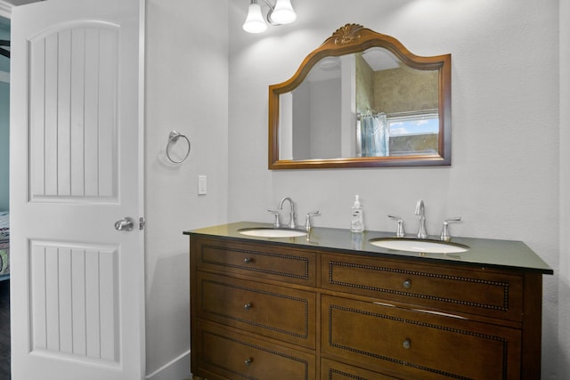 bathroom featuring vanity