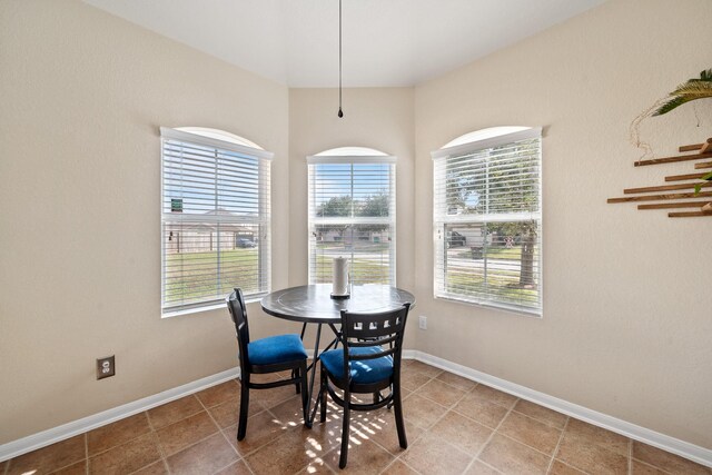 view of dining area