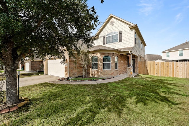 view of front of house with a front yard