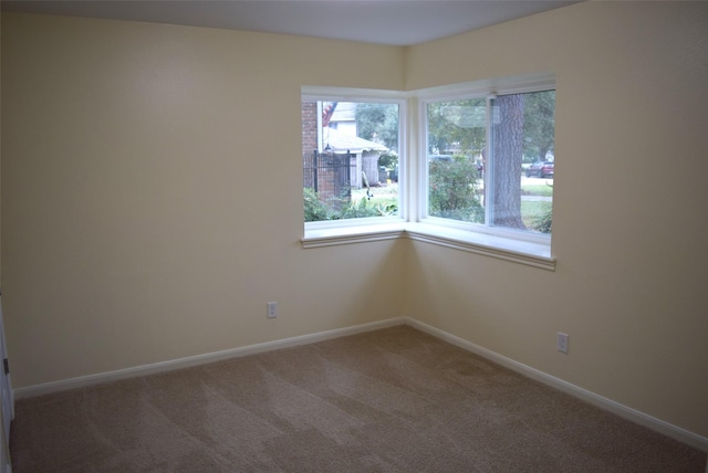 view of carpeted empty room