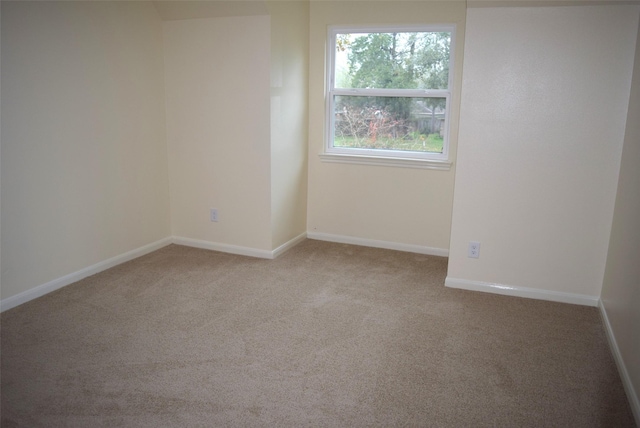 unfurnished room with carpet floors