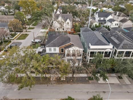1148 Nicholson St, Houston, TX 77008 - drone / aerial view with a residential view