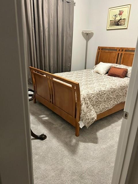 bedroom with carpet floors