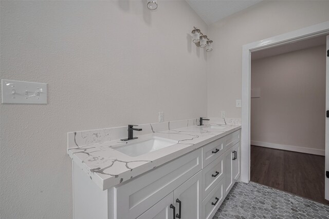2206 Hoskins Dr, Houston, TX 77080 - bathroom featuring double vanity