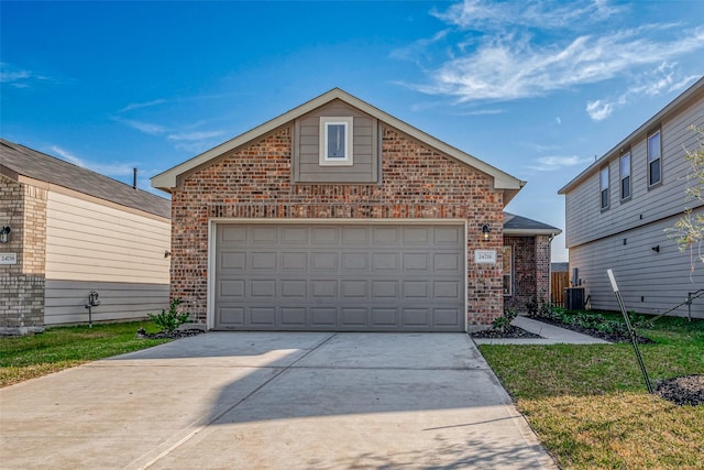 view of front property featuring a garage