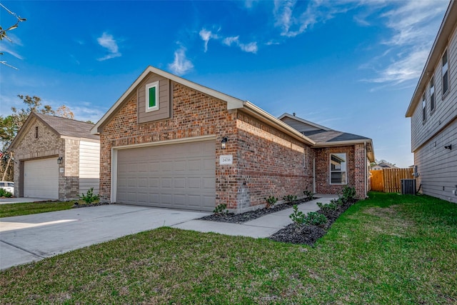 view of front property with a front yard