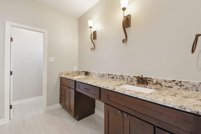 bathroom featuring vanity