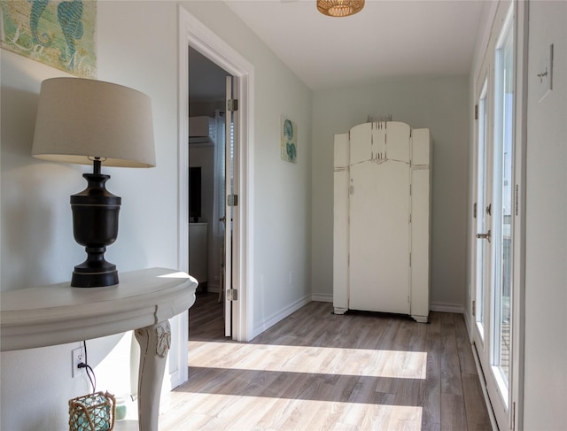 entryway featuring light wood-type flooring