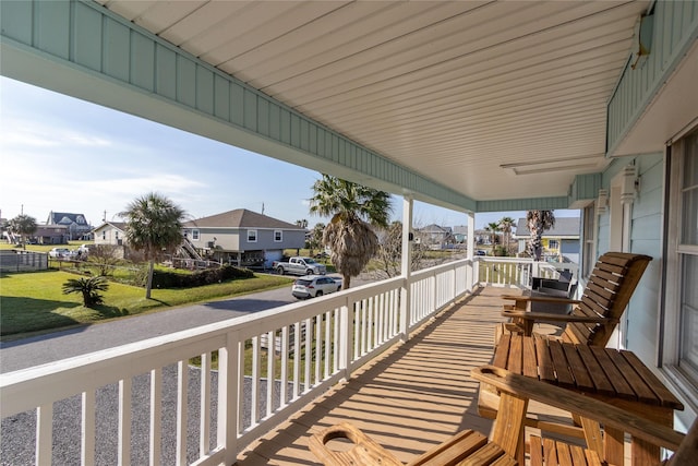 balcony with a porch