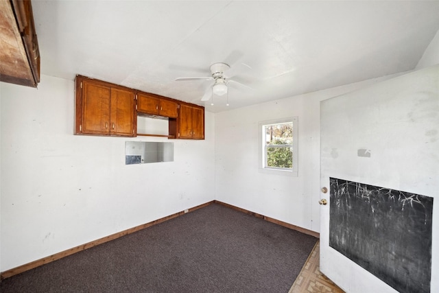 empty room with ceiling fan