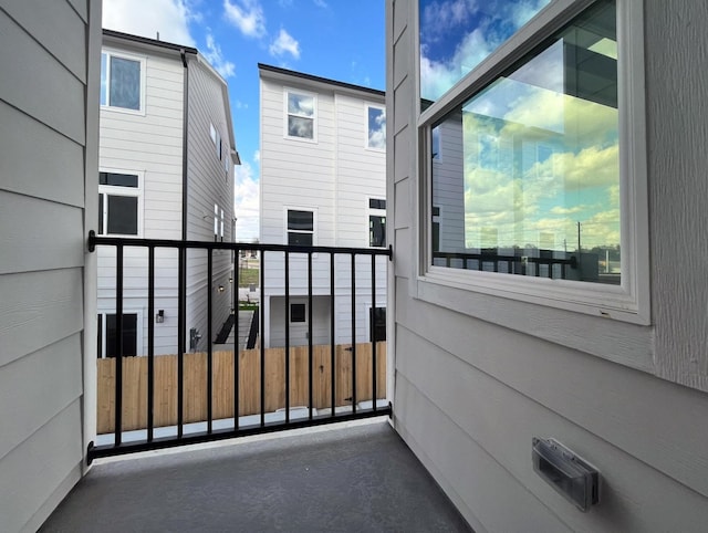 view of balcony