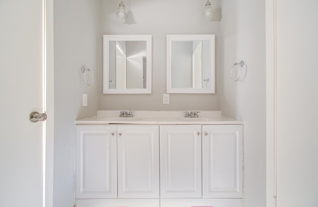 bathroom with vanity