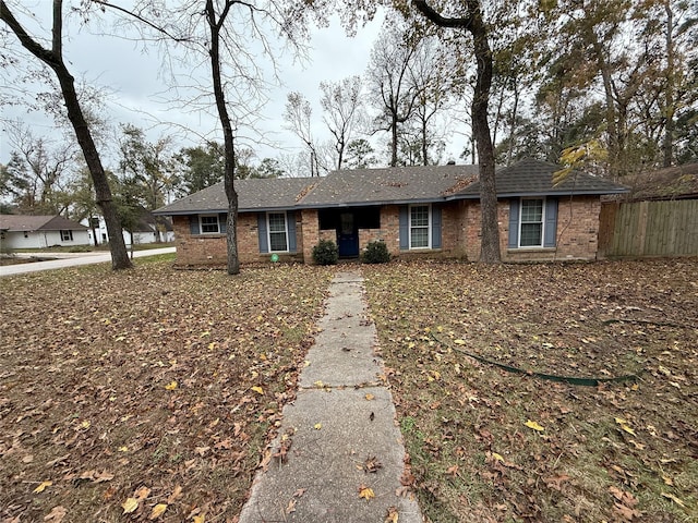 view of ranch-style home