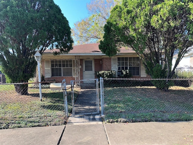 view of ranch-style home