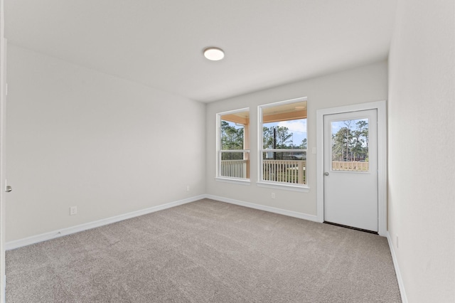 view of carpeted empty room