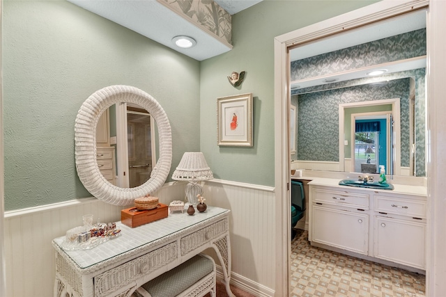 bathroom featuring vanity