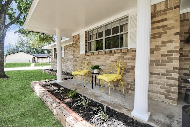 view of patio / terrace featuring a porch