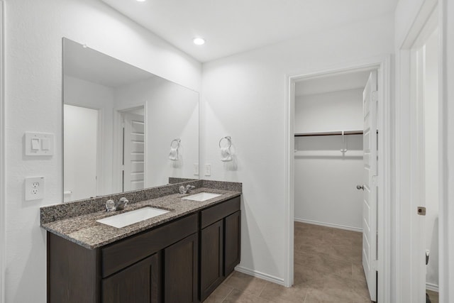 bathroom with vanity