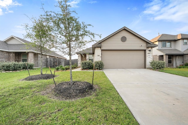 14519 Broadbury Pond Rd, Rosharon, TX 77583 - view of front of house with brick siding, driveway, and an attached garage