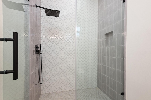 bathroom with an enclosed shower