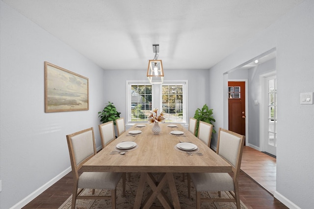 view of dining space