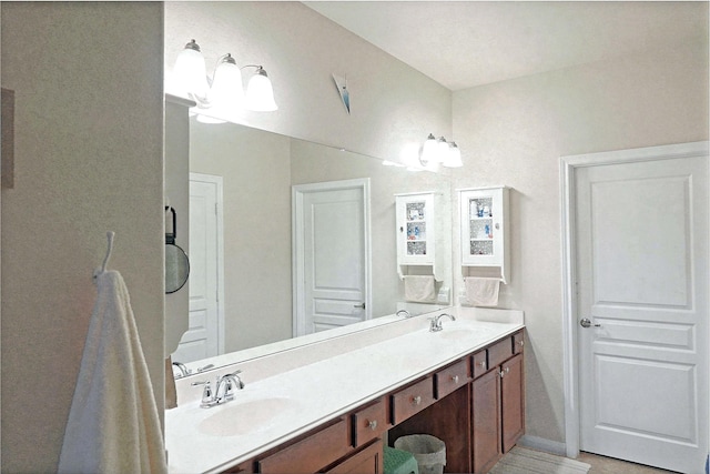 bathroom with vanity