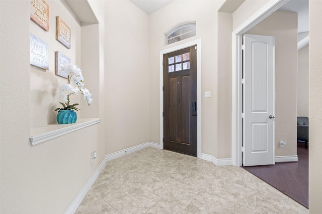 view of entrance foyer