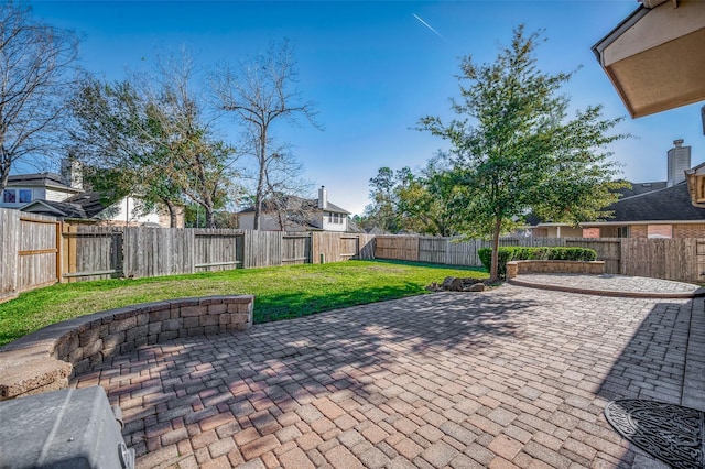 view of patio / terrace with a fenced backyard