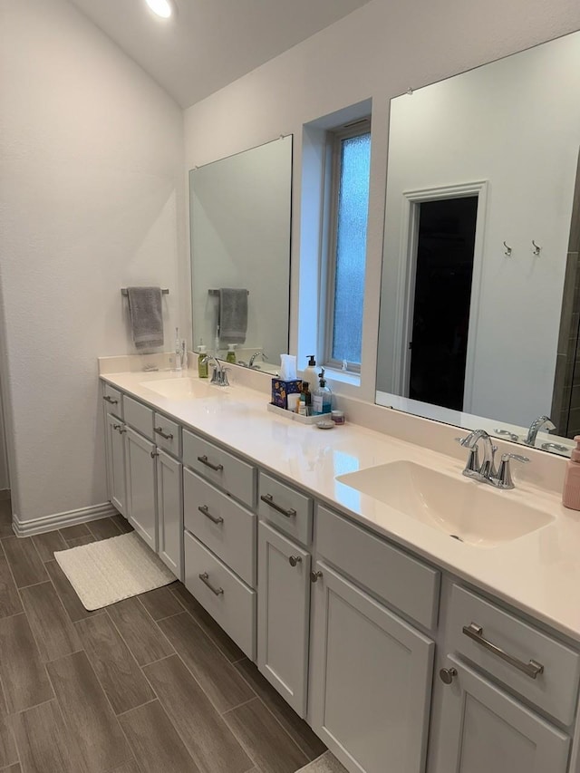 bathroom featuring vanity