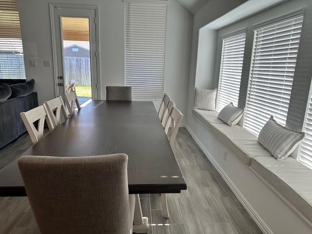 dining area featuring a wealth of natural light