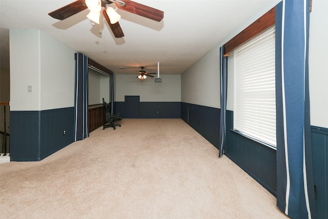 unfurnished room with carpet floors