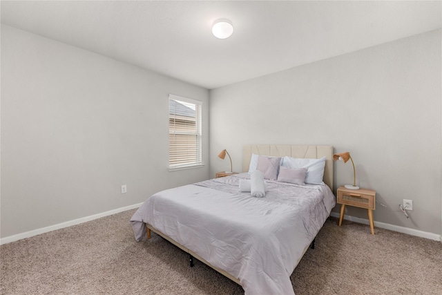 bedroom with carpet