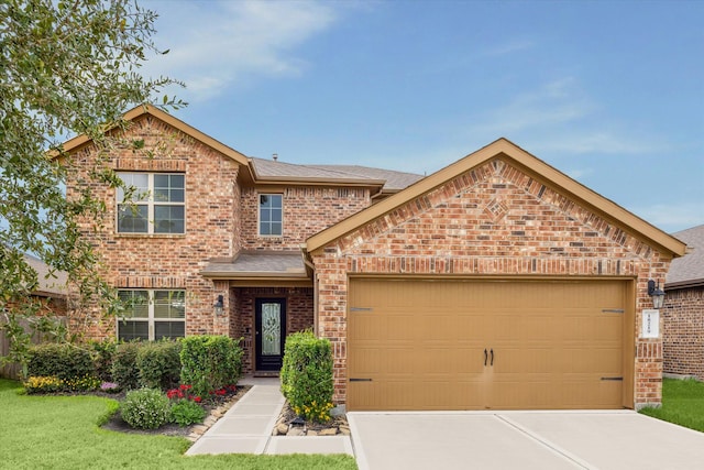 front of property featuring a garage