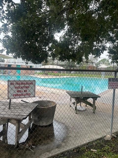 view of pool