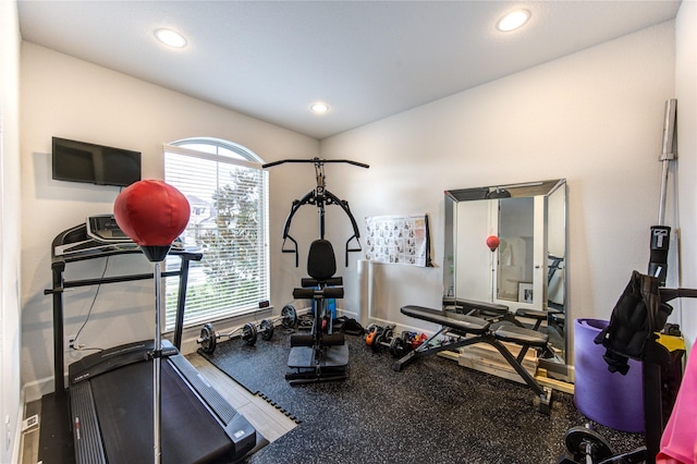 view of workout room