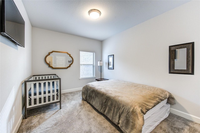 bedroom with carpet floors