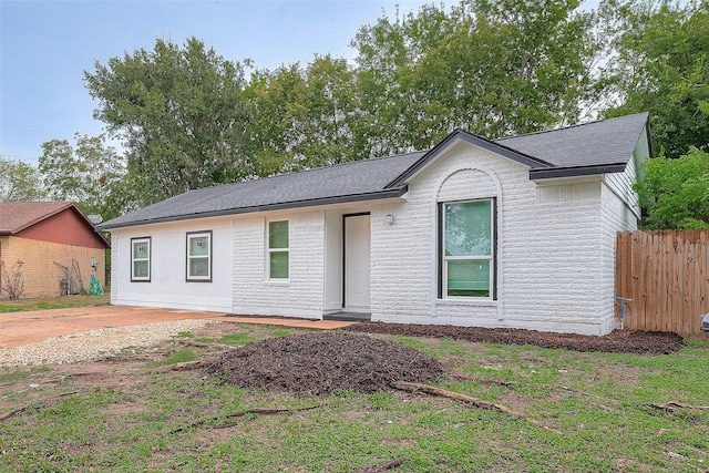 view of ranch-style house