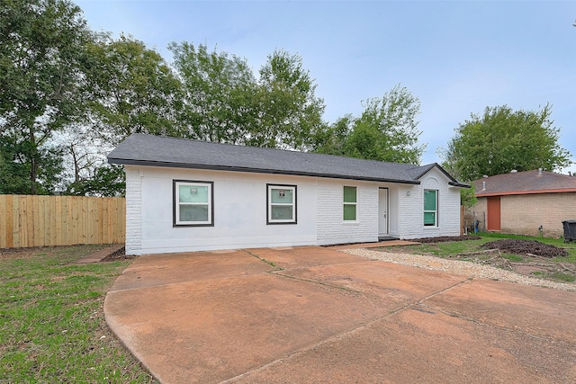 view of ranch-style house