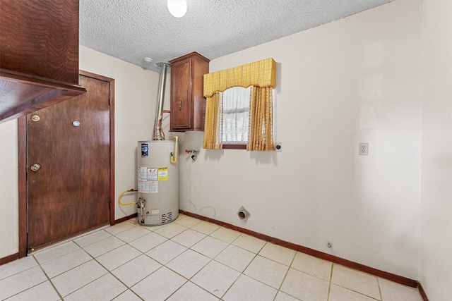 utility room featuring gas water heater