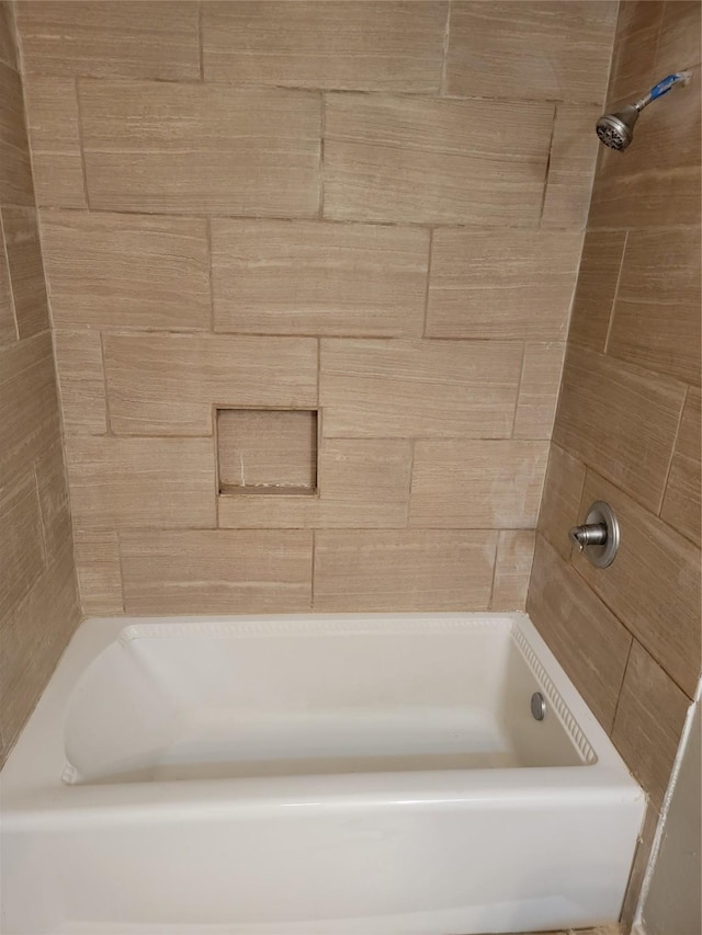 bathroom featuring bathtub / shower combination