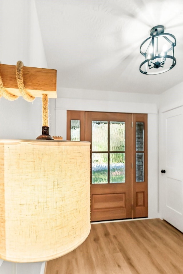 reception featuring a chandelier